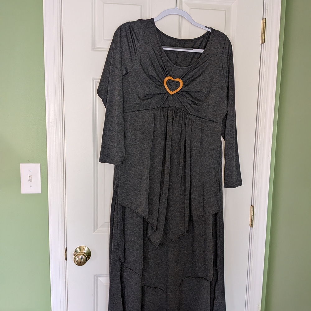 Elegant Gray Women's Dress